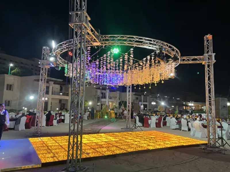 wedding lighting circle truss