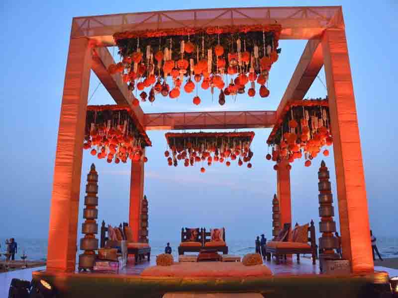 lighting truss system for weddings