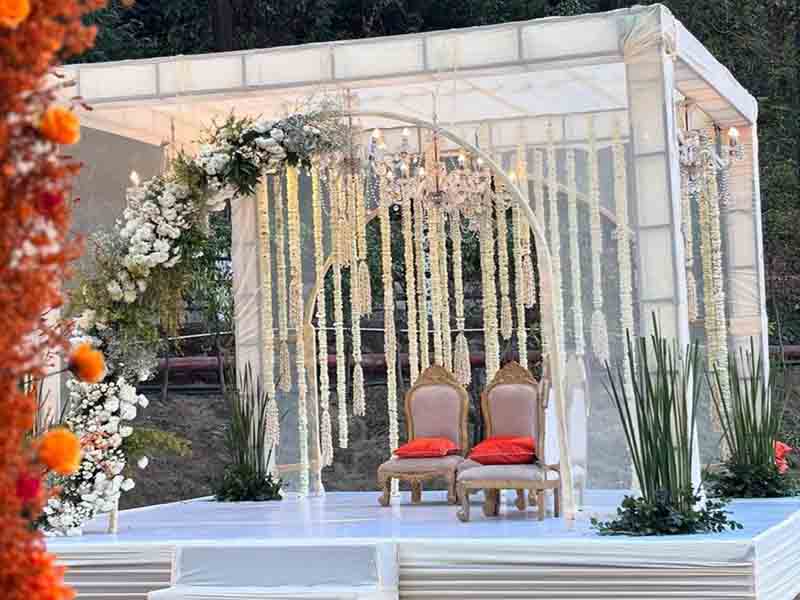 box truss for wedding backdrop