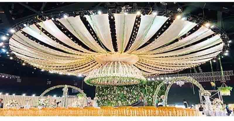 Circular Lighting Truss for Wedding