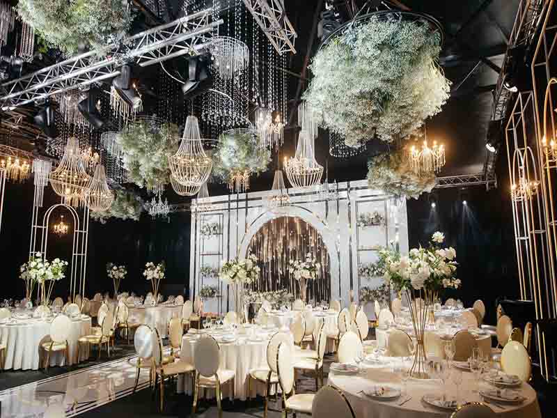 custom wedding stage truss