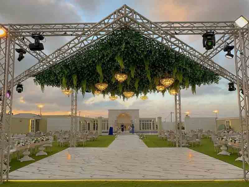 modular wedding stage roof