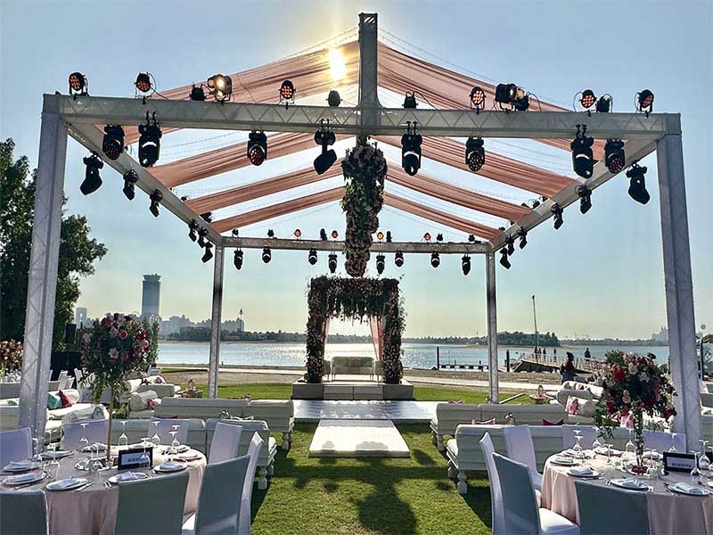 heavy duty wedding stage roof