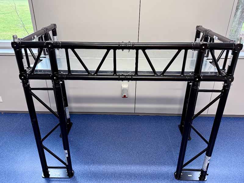 colored DJ truss for lighting