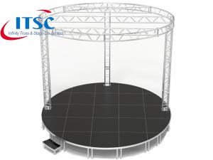 round stage truss with roofing
