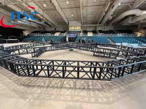 กล่องไฟเวทีขนาด 18x18 นิ้ว โครงเหล็กสีดำ